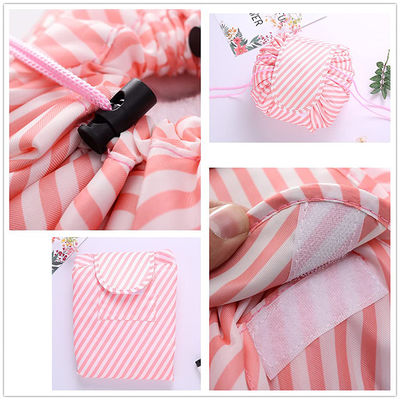 Quick Pull Travel Cosmetic Makeup Bags Protable Waterproof Drawstring Toiletry Bag