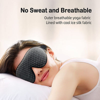 Light Blocking Satin Eye Cover For Men Women Customized  3D Contoured Cup Sleeping Mask