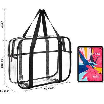 Clear Cosmetic Makeup Bags Transparent Thick PVC Zippered Toiletry Bag